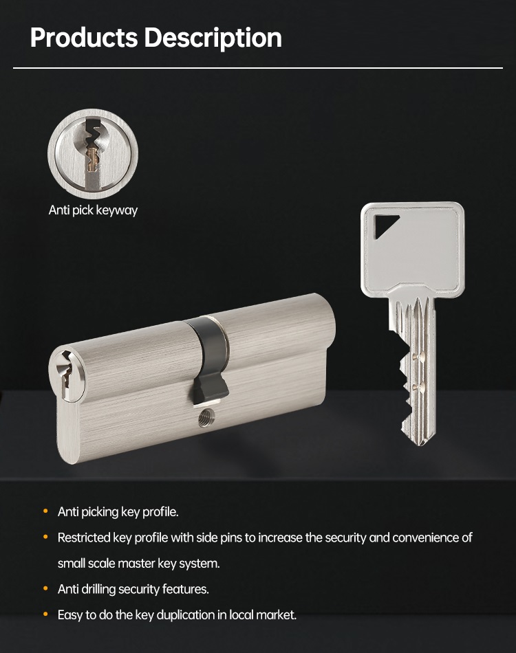 restricted keyway lock cylinder