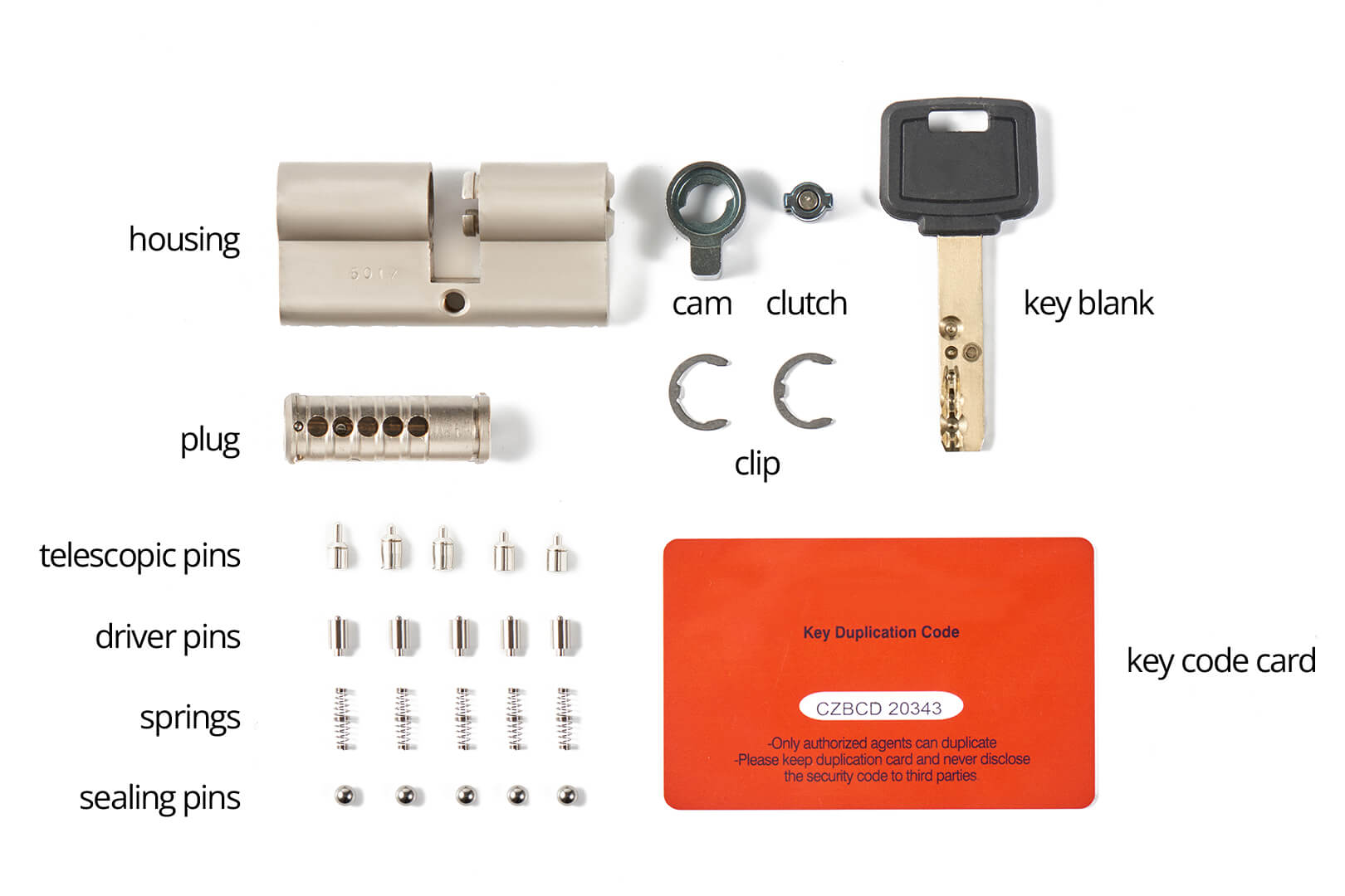 accessories-supply lock cylinder accessories