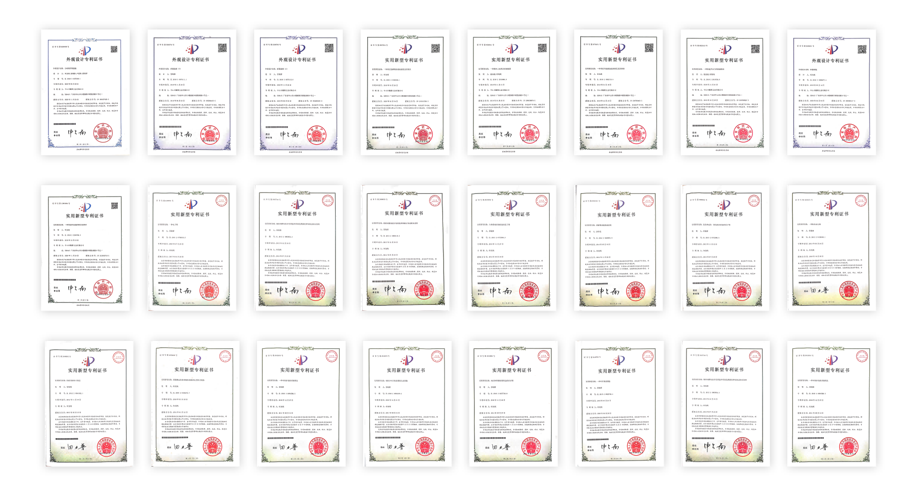 Parts of Approved Patents Parts of Approved Patents